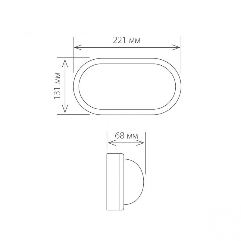 Светильник влагозащищенный овальный LTB04 LED 18W Forssa белый Elektrostandard (распродажа)